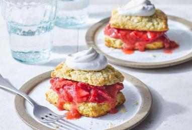 Strawberry and Rhubarb Shortcakes Photo 1