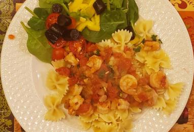 Spicy Shrimp and Tomato Scampi Photo 1