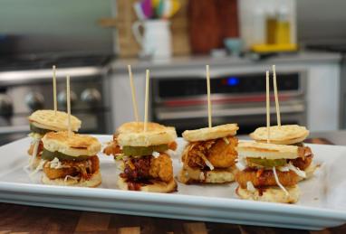 Mini Hot Chicken and Waffle Sliders Photo 1