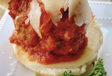 Marinara-Parmesan Meatball Sliders Photo 1