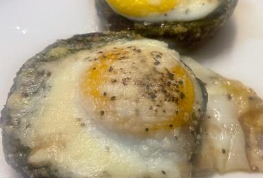 Stuffed Portobello Mushrooms with Egg and Pesto Photo 1