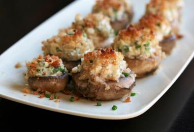 Easy Vegetarian Stuffed Mushrooms Photo 1