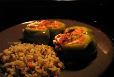 Vegetarian Stuffed Green Peppers Photo 1