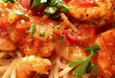 Shrimp Spaghetti with Tomato Sauce Photo 1