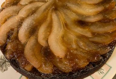 Upside Down Pear Gingerbread Cake Photo 1