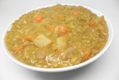 Split Pea Soup with Homemade Ham Bone Stock Photo 1