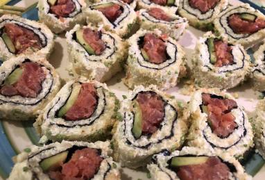 Low-Carb Cauliflower Rice Sushi Rolls Photo 1