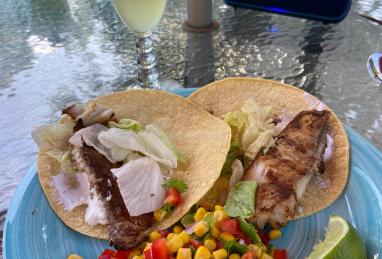 Fiery Fish Tacos with Crunchy Corn Salsa Photo 1