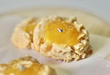 Lavender-Lemon Curd Thumbprint Cookies Photo 1