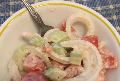 Cucumber and Tomato Salad with Mayo Photo 1