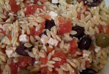 Orzo and Tomato Salad with Feta Cheese Photo 1