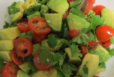 Cilantro, Avocado, Tomato, and Feta Salad Photo 1