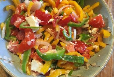 Bell Pepper, Tomato, and Feta Salad Photo 1