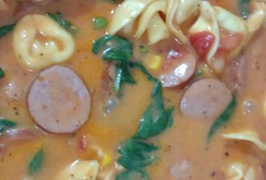 Smoked Sausage and Tortellini Soup Photo 1