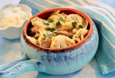 Mushroom Tortellini Alfredo Photo 1