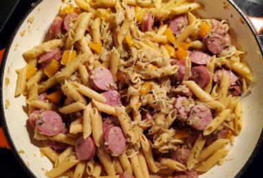 Pasta with Kielbasa and Sauerkraut Photo 1