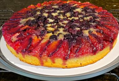 Plum Blueberry Upside-Down Cake Photo 1