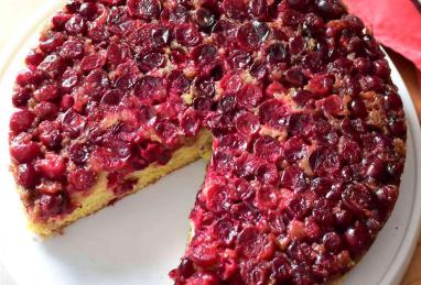 Fresh Cranberry Upside-Down Cake Photo 1