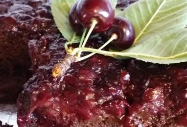 Chocolate Cherry Upside Down Cake Photo 1