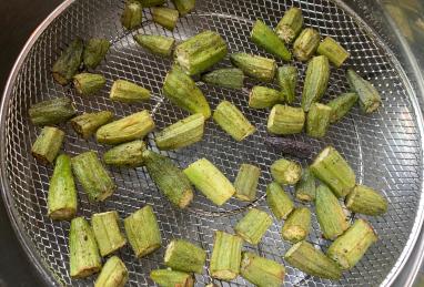 Air Fryer Roasted Okra Photo 1