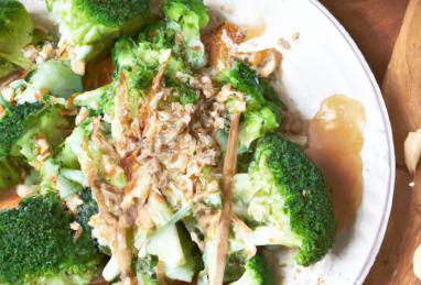 Steamed Broccoli with Peanut Sauce Photo 1