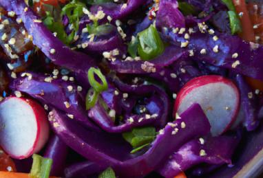 Vegan Purple Cabbage Power Slaw Photo 1