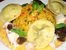 Saffron Risotto and Lobster with Lemon-Caviar Ravioli Photo 14