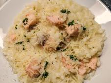 Simple Risotto with Salmon Photo 8