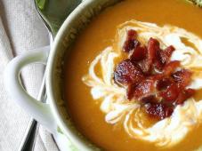 Spicy Roasted Butternut Squash, Pear, and Bacon Soup Photo 8