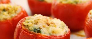 Stuffed Tomatoes with Pesto Sauce Photo