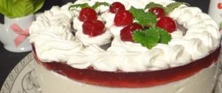 Cheesecake with Cherry Jelly Photo