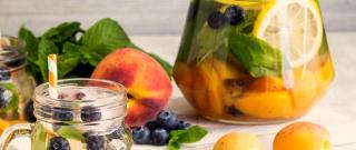 Homemade Blueberry Apricot Lemonade Photo