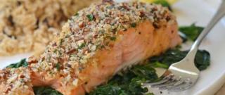 Baked Salmon with Honey Mustard Photo