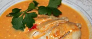 Chicken Breast in a Vegetable Cream Sauce Photo