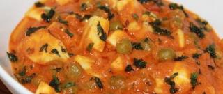 Healthy Indian Dinner Recipe -Paneer with Green Peas Photo