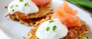 Potatoe Fritters with Salmon Photo