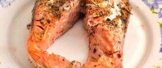 Salmon Steak in a Foil Photo