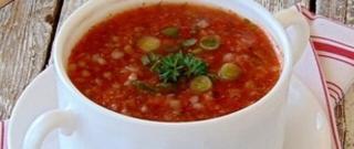 Cold Tomato Buckwheat Soup Photo