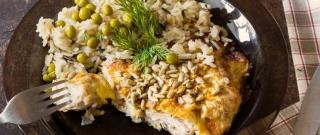 Chicken Breasts with Sunflower Seeds and Rice Photo