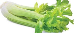 Celery with Almond Butter and Pomegranate Arils Photo