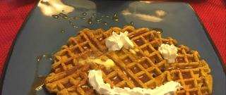 Pumpkin Waffles with Apple Cider Syrup Photo