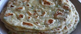 Green Onion Garlic Naan Bread Photo