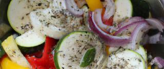 Adygei Cheese Tart with Roasted Vegetables Photo