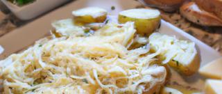 Cheesy Baked Potatoes and Toasted Sourdough Photo