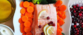 Healthy Grilled Salmon with Broccoli Salad Photo