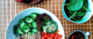 Vegan Rainbow Salad with Sesame Ginger Dressing Photo