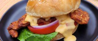 Spicy Chicken Burger with Beer Cheese Sauce Photo