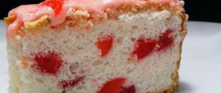 Cherry Angel Food Cake Photo