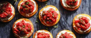 Crispy Polenta Bites with Jammy Tomato Topper Photo