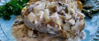 Chicken Stroganoff-Stuffed Baked Potatoes Photo